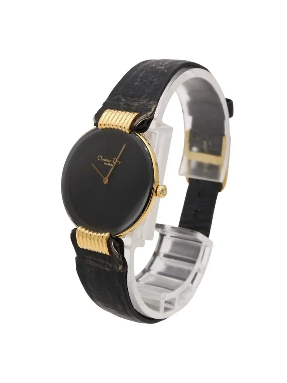 Dior Black Moon Dial Quartz Watch 46